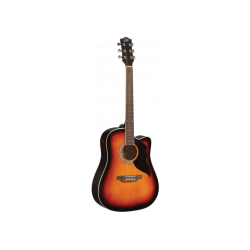 EKO - Ranger 6 Cutaway EQ - Dreadnought cutaway électro Brown Sunburst