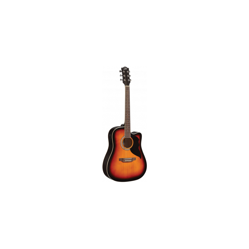 EKO - Ranger 6 Cutaway EQ - Dreadnought cutaway électro Brown Sunburst