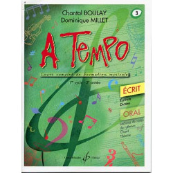 A tempo : écrit. Volume 3 -...