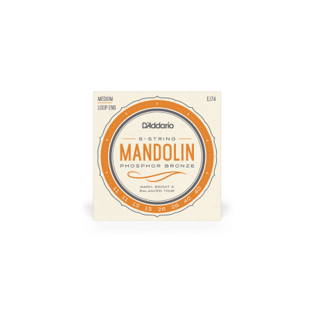 EJ74 Mandolin Strings, Phosphor Bronze, Medium, 11-40