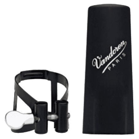 Ligature M/O noire clarinette Mib + couvre-bec plastique - Vandoren