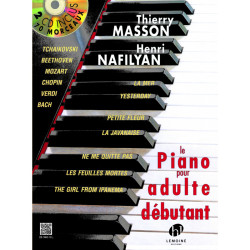 Piano pour adulte débutant avec 2 CD - NAFILYAN Henri, MASSON Thierry