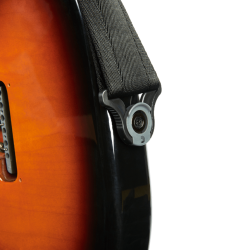 Auto Lock Guitar Strap - Black