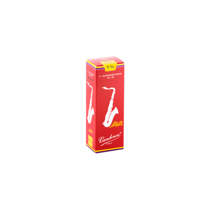 JAVA RED - Ténor boite de 5 anches - Force 1,5