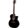 Tramontane 118 Auditorium Bevel Cutaway Electro Black - LÂG