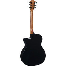 Tramontane 118 Auditorium Bevel Cutaway Electro Black - LÂG
