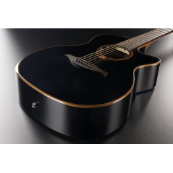 Tramontane 118 Auditorium Bevel Cutaway Electro Black - LÂG