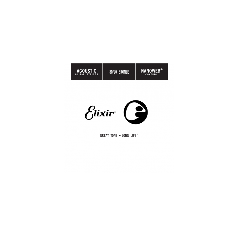 Corde Acier plein 0.011 (l'unité) - ELIXIR