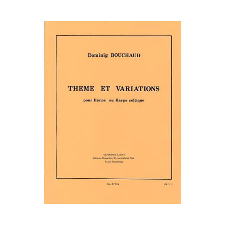 Thème et variations pour Harpe ou Harpe Celtique - BOUCHAUD Dominig