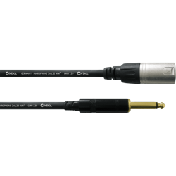 XLR mâle / Jack 6,35 mm -...