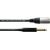 XLR mâle / Jack 6,35 mm - plaqué or - 5 m - Cordial