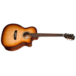WESTERLY OM-260CE DELUXE BURL EB - GUILD