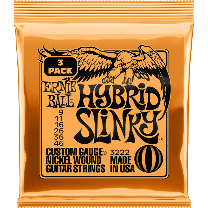 Hybrid slinky 9-46 - pack de 3 - Ernie Ball