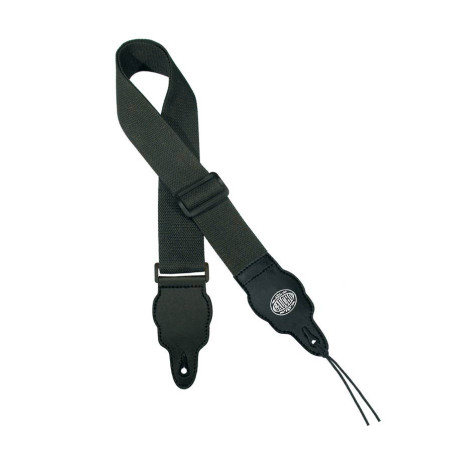 GST‑50‑BK – Sangle de Guitare Standard en Nylon Noir - Gaucho