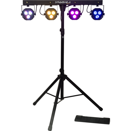 STAGEBAR-II PROJECTEURS A LED 2 EN 1 SUR PIED + PEDALIER