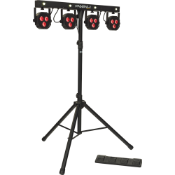 STAGEBAR-II PROJECTEURS A LED 2 EN 1 SUR PIED + PEDALIER