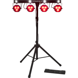 STAGEBAR-II PROJECTEURS A LED 2 EN 1 SUR PIED + PEDALIER
