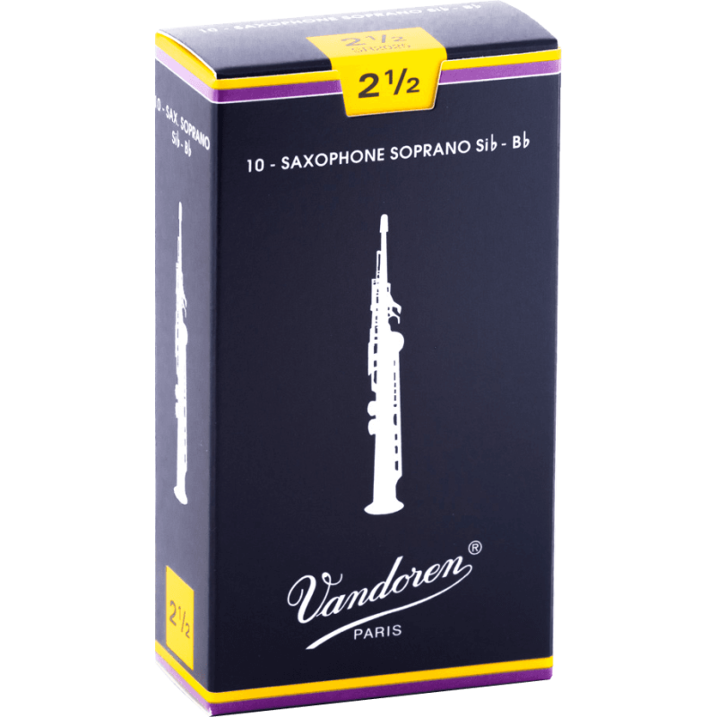 Anches saxophone soprano Traditionnelles force 2,5 - Vandoren