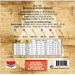 Corde Guitare acoustique Acoustic Light .012-.053 - SAVAREZ
