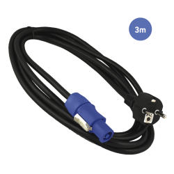Câble 3m - POWERCON Mâle -...