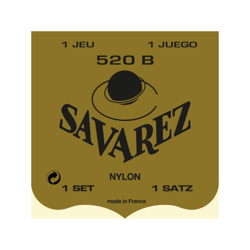 Jeu guitare classique tension faible 520B - SAVAREZ