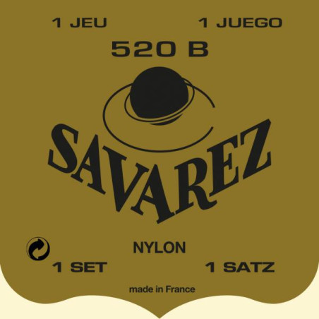 Jeu guitare classique tension faible 520B - SAVAREZ