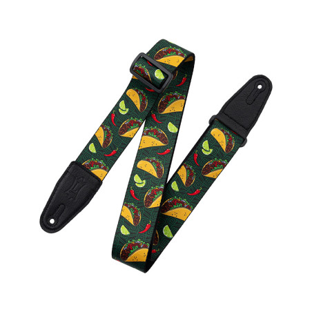 Tasty Grooves - 5cm, polyester, embout cuir, avec motifs - Taco Time - LEVY'S