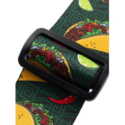 Tasty Grooves - 5cm, polyester, embout cuir, avec motifs - Taco Time - LEVY'S