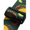 Tasty Grooves - 5cm, polyester, embout cuir, avec motifs - Taco Time - LEVY'S