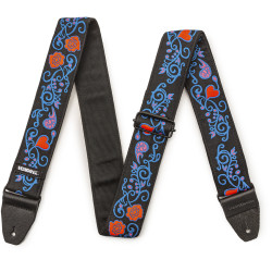 Jimi Hendrix Blacklight Monterey Blue Strap - Dunlop