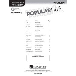 POPULAR HITS POUR VIOLON ED HAL LEONARD