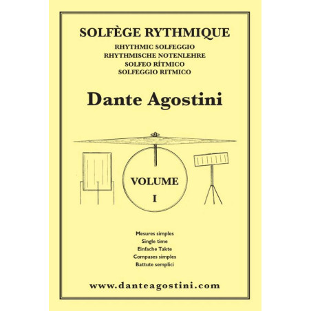 Solfège rythmique - Volume 1 - Dante Agostini