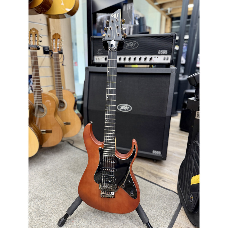 Schecter Banshee-6 FR SGR Walnut Satin – Occasion état neuf